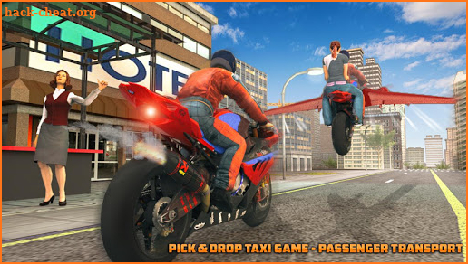 Futuristic Flying Bike Taxi Simulator screenshot