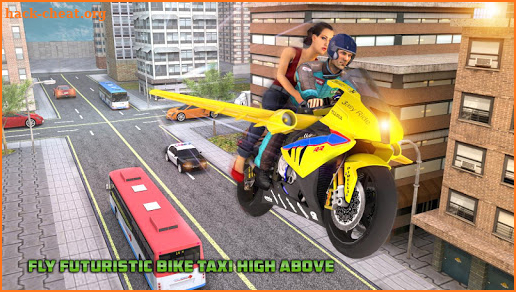 Futuristic Flying Bike Taxi Simulator screenshot