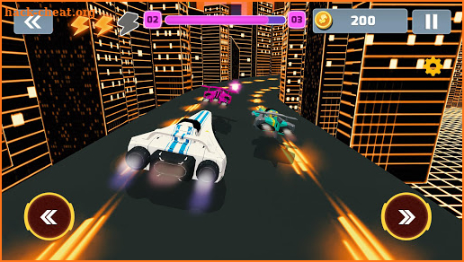 Futuristic Flying Hovercraft Racing screenshot