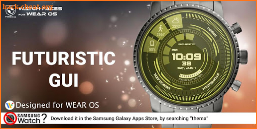 Futuristic GUI Watch Face screenshot