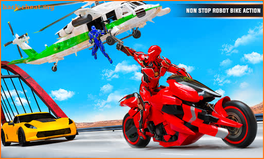 Futuristic Moto Robot Hero Bike Robot Games screenshot