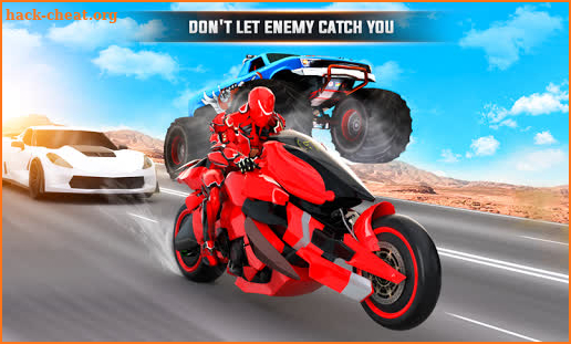 Futuristic Moto Robot Hero Bike Robot Games screenshot