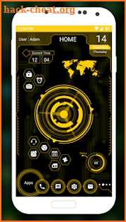 Futuristic UI Launcher 2018 - Hitech Theme screenshot