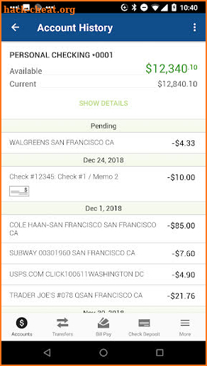 FWCCU Mobile Banking screenshot