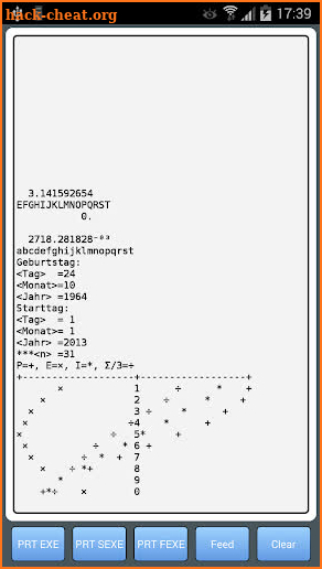 FX-603P programable calculator screenshot