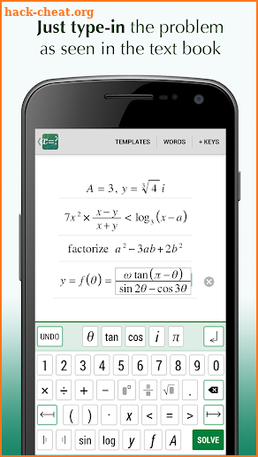 FX Algebra Problem Solver screenshot