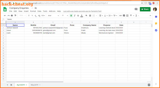 G Sheets : Easy Google Sheets Management screenshot