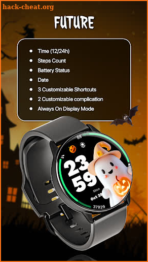 G054 3D Halloween Watch Face screenshot