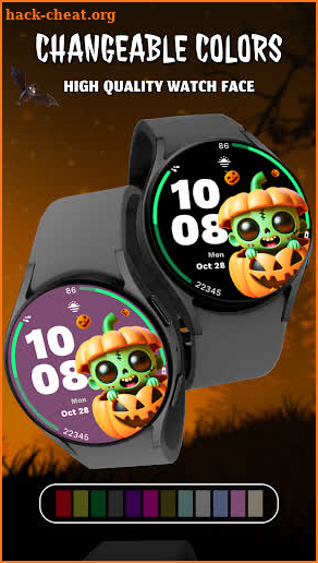 G054 3D Halloween Watch Face screenshot