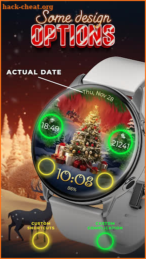 G058 Christmas Tree Watch Face screenshot