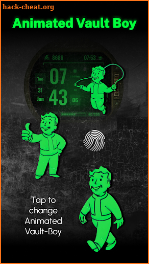 G49 Fallout Pip-Boy Watch Face screenshot