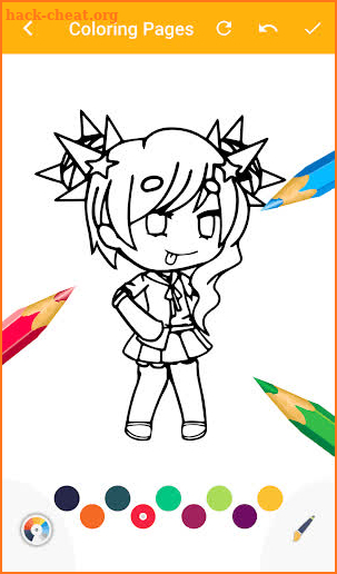 Gacha Coloring Book Game screenshot