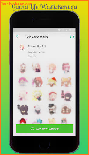 Gacha Life world Wastickerapps 2019 For Whatsapp screenshot