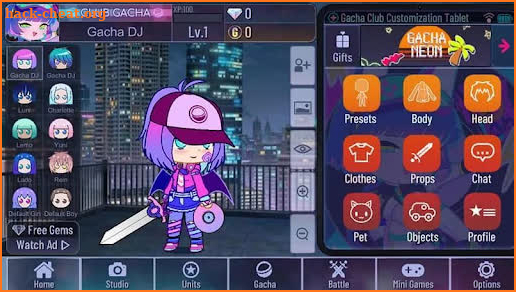 Gacha Neon Guide TalkStart screenshot