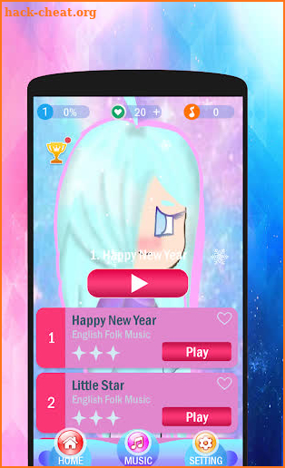 Gacha Piano Tiles Pink screenshot