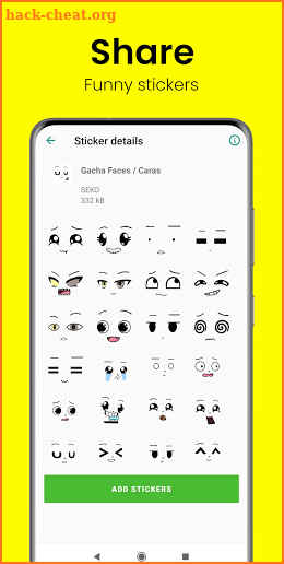 Gacha Stickers to chat with friends screenshot