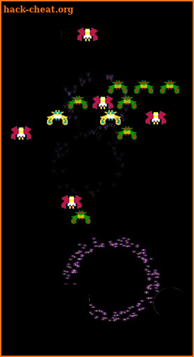 Galaga, the arcade game screenshot