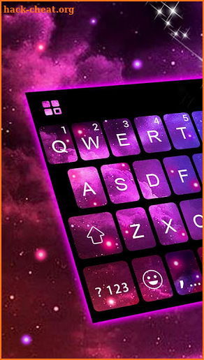 Galaxy 3d Hologram Keyboard Theme screenshot