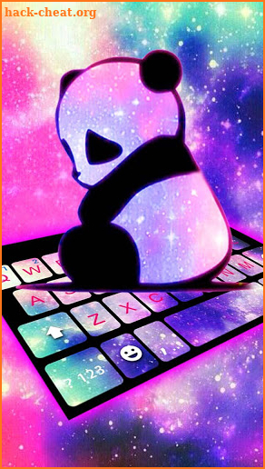 Galaxy Baby Panda Keyboard Theme screenshot