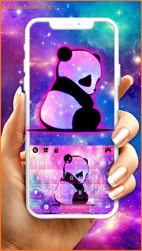 Galaxy Baby Panda2 Keyboard Theme screenshot