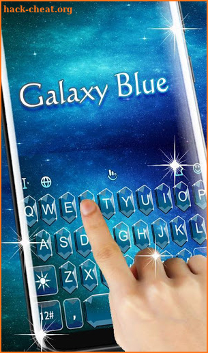 Galaxy Blue Keyboard Theme screenshot