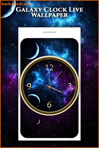 Galaxy Clock Live Wallpaper screenshot