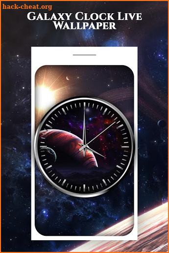 Galaxy Clock Live Wallpaper screenshot