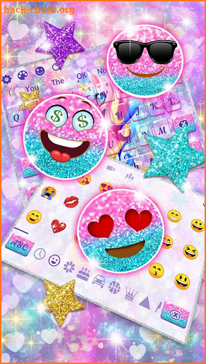 Galaxy Cute Unicorn Keyboard screenshot