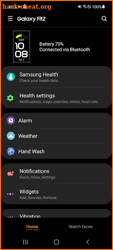 Galaxy Fit2 Plugin screenshot