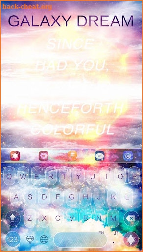 Galaxy Keyboard Theme for Android screenshot