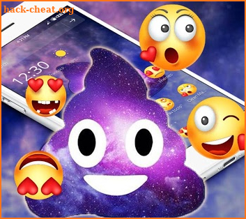 Galaxy Lovely Funny Emoji Theme screenshot