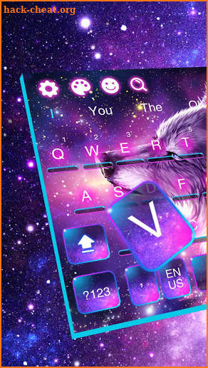 Galaxy Night Wolf keyboard screenshot