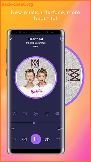 Galaxy Note 9 Music Player screenshot