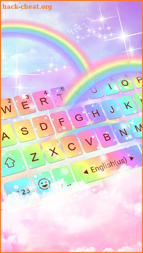 Galaxy Rainbow Keyboard Theme screenshot