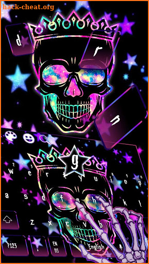 Galaxy Star Skull Keyboard screenshot