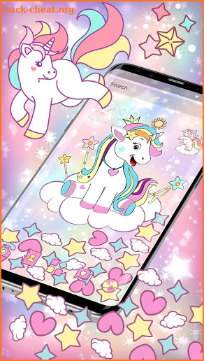 Galaxy Star Unicorn Gravity Theme screenshot