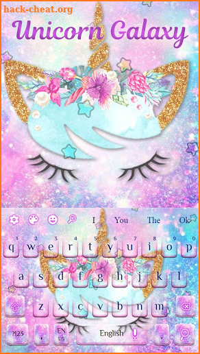 Galaxy Unicorn Keyboard screenshot