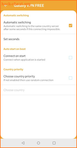 Galaxy VPN Free screenshot