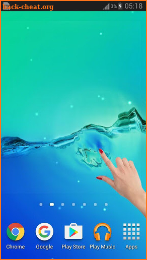 Galaxy Water Live Wallpaper screenshot