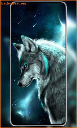 🐺Galaxy Wolf Wallpaper HD Backgrounds🌠 screenshot