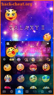 Galaxy2 Starry Keyboard Themes screenshot