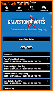 Galveston County Elections screenshot