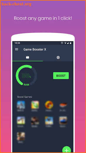 Game Booster X: Better Game Play & FPS Meter screenshot