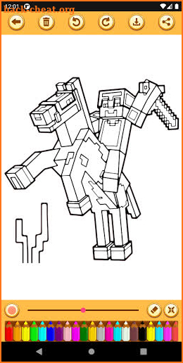 Game Character Coloring Pages screenshot