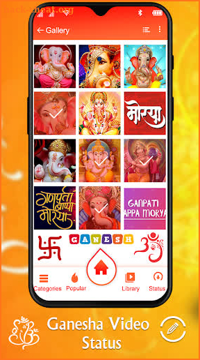 Ganesha Video Status - Full screen Video  Status screenshot