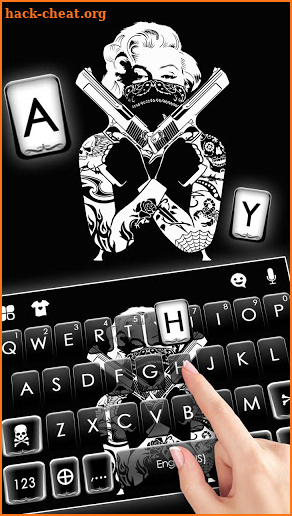 Gangster Monroe Keyboard Theme screenshot