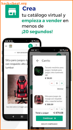 Ganvent: Crea tu tienda online screenshot