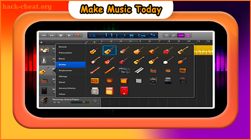 GarageBand Music in studio Clue screenshot