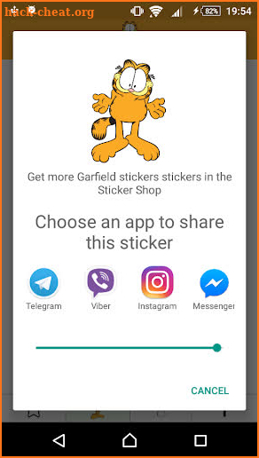 Garfield StickerTap screenshot