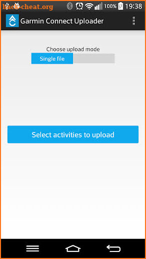 Garmin Connect Uploader screenshot